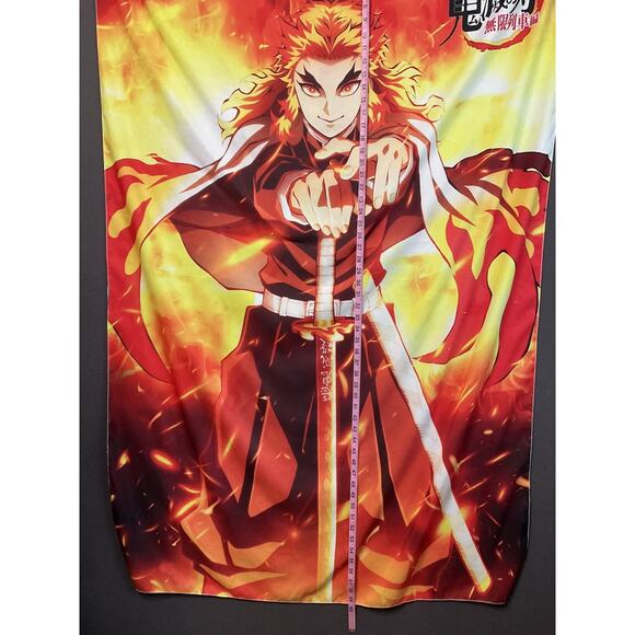Demon Slayer Rengoku Wall Tapestry Anime Poster Banner Large 40x60 Inch Japan - Picture 2 of 6